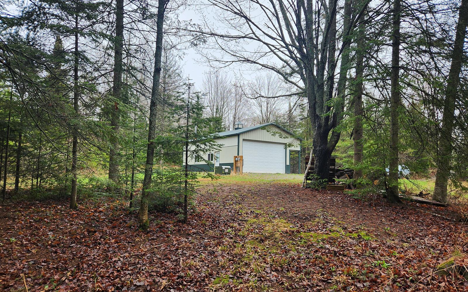 A large storage shed with living quarters