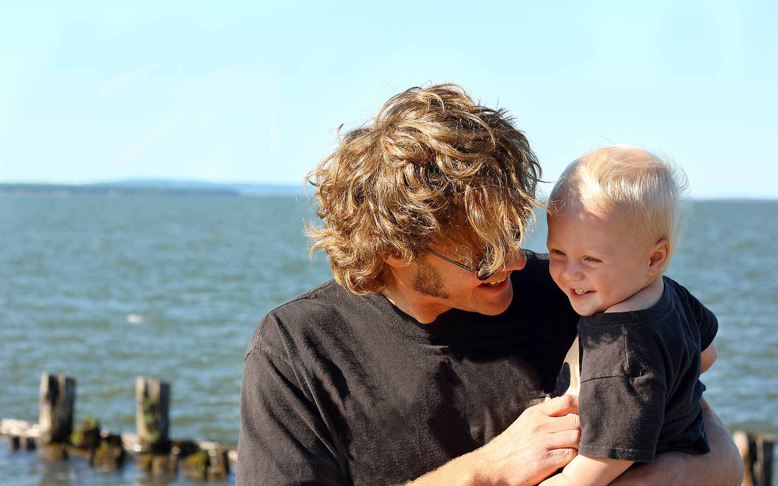 Father holding his baby