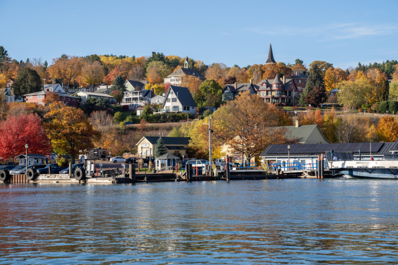 Cityscape view of Bayfield Wisconsin