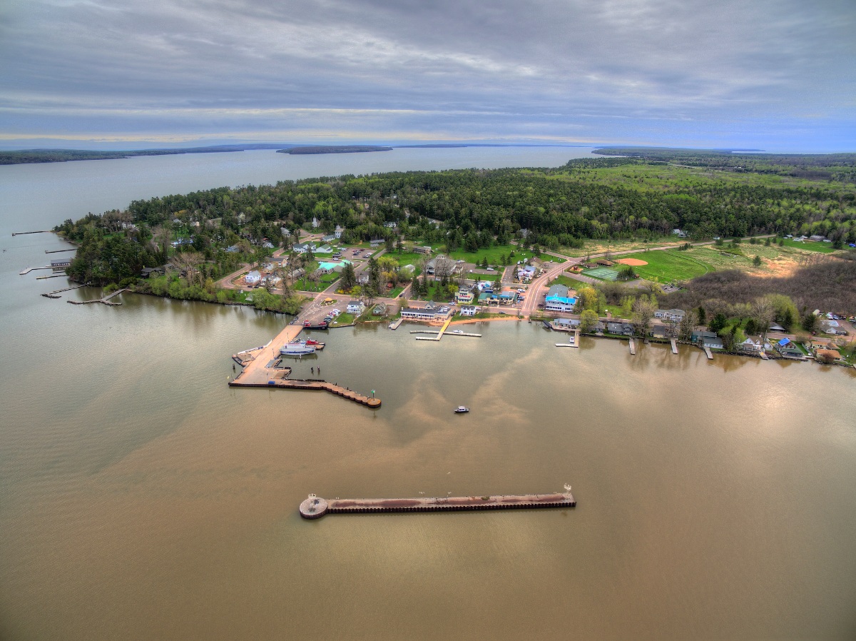 Aerial view of La Pointe