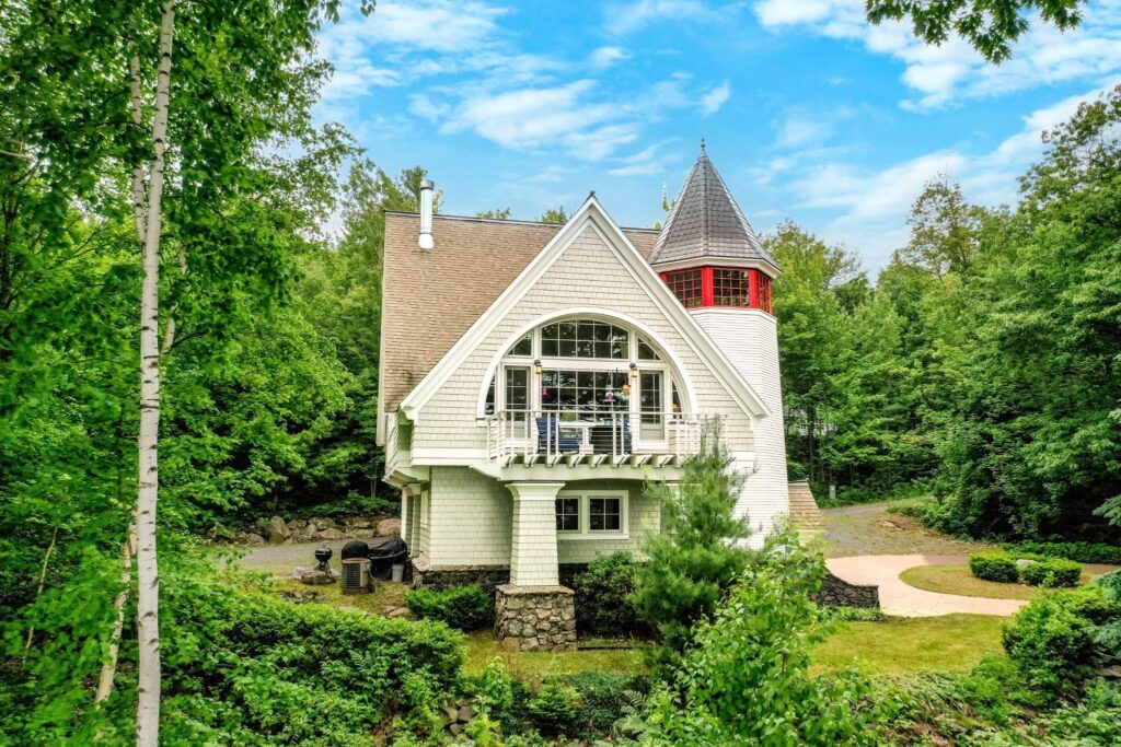 Diverse residential property styles in Bayfield County Wisconsin including waterfront homes and woodland properties